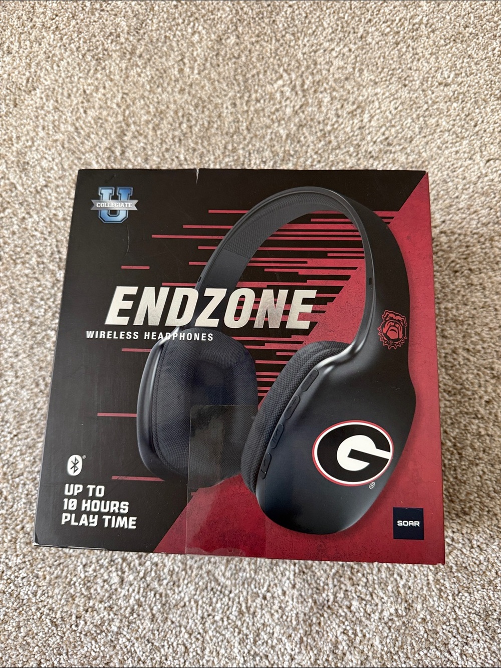 Endzone Wireless Headphones - Black and Red